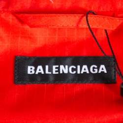 Balenciaga Color Block Logo Printed Synthetic Oversized Windbreaker Jacket XL