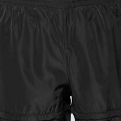 Balenciaga Black Synthetic Zip Paneled Sweatpants M