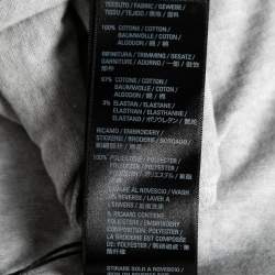 Pre Owned Balenciaga Grey Cotton Logo Embroidered Crew Neck T-Shirt M