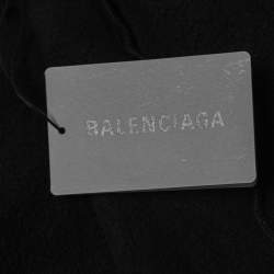 Pre Owned Balenciaga Black Cotton Speed Hunters Print Hoodie M