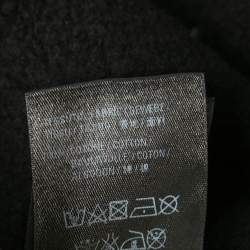 Pre Owned Balenciaga Black Cotton Speed Hunters Print Hoodie M