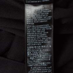 مملوكة مسبقًا Balenciaga X Adidas Black Cotton 3-Stripes Oversized T-Shirt M