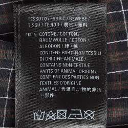 Pre Owned Balenciaga Multicolor Plaid Cotton Buttoned Up Shirt XS