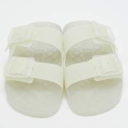 Balenciaga Transparent Rubber Sunday Flat Slides Size 44