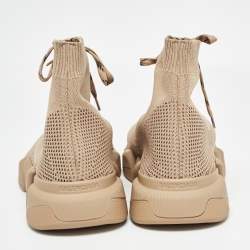 مملوكة مسبقًا حذاء رياضي بالنسياغا سبيد 2.0 قماش تريكو بيج مقاس 44