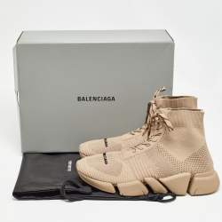 مملوكة مسبقًا حذاء رياضي بالنسياغا سبيد 2.0 قماش تريكو بيج مقاس 44