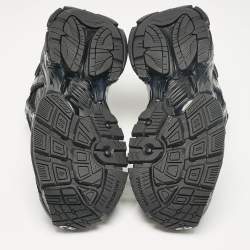 مملوكة مسبقًا حذاء رياضي بالنسياغا شبكة وجلد أسود برباط مقاس 43