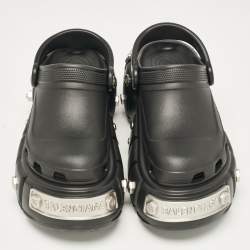 Balenciaga x Crocs Black Rubber Hardcrocs Sandals Size 40