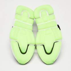 Pre Owned Balenciaga Black Knit Fabric Speed 2.0 High Top Sneakers Size 42