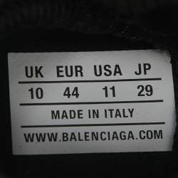 Pre Owned Balenciaga Black Knit Fabric Speed Allover High Top Sneakers Size 44