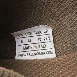 Balenciaga Brown Knit Fabric Speed 2.0 Slide Sandals Size 43