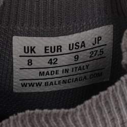Balenciaga Grey Knit Fabric Speed Trainer Sneakers Size 42
