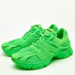 Balenciaga Neon Green Mesh Phantom Sneakers Size 45