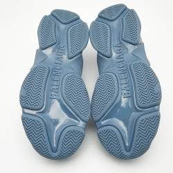 Balenciaga Blue Denim Triple S Mules Size 45