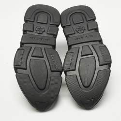 Pre Owned Balenciaga Black Knit Fabric Speed Trainer Sneakers Size 39