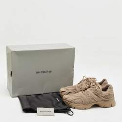 Pre Owned Balenciaga Dark Beige Mesh Phantom Sneakers Size 45