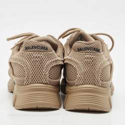 Pre Owned Balenciaga Dark Beige Mesh Phantom Sneakers Size 45