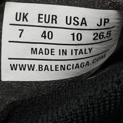Pre Owned Balenciaga Black Knit Fabric speed 2.0 High Top Sneakers Size 40