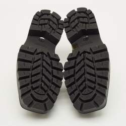 Pre Owned حذاء ديربي بالنسياغا جلد أسود رينو مقاس 42