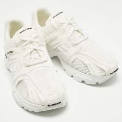 Pre Owned Balenciaga Phantom Size 42 White Mesh Low Top Sneakers