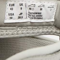 مملوكة مسبقًا صندل بخطاف خلفي جلد صناعي ومطاط رمادي بالنسياغا تراك مقاس 43