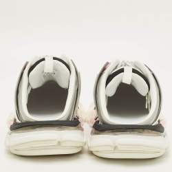 Pre Owned Balenciaga Track Size 41 Multicolor Faux Leather and Mesh Mule Sneakers