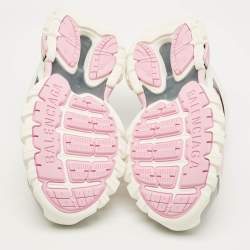 Pre Owned Balenciaga Track Size 41 Multicolor Faux Leather and Mesh Mule Sneakers