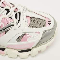 Pre Owned Balenciaga Track Size 41 Multicolor Faux Leather and Mesh Mule Sneakers