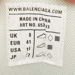 Pre Owned Balenciaga Track Size 41 Multicolor Faux Leather and Mesh Mule Sneakers