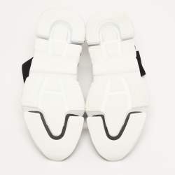 Pre Owned Balenciaga Speed Trainer Size 41 Black Knit Fabric High Top Sneakers