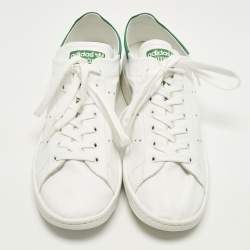 مملوكة مسبقًا حذاء رياضي بالنسياجا x أديداس تريبل إس جلد وشبكة رمادي / أخضر نيون بعنق منخفض مقاس 44