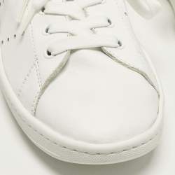 مملوكة مسبقًا حذاء رياضي بالنسياجا x أديداس تريبل إس جلد وشبكة رمادي / أخضر نيون بعنق منخفض مقاس 44