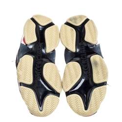 مملوكة مسبقًا حذاء رياضي بالنسياغا تريبل أس نعل سميك جلد وشبك أسود مقاس 41