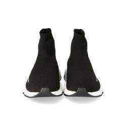 Pre Owned Balenciaga Black/White Speed Clear Sole Sneakers Size 40