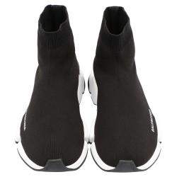 Pre Owned Balenciaga Speed 2.0 Black/White Trainers Size EU 42