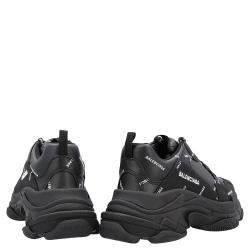 Pre Owned Balenciaga Black/White Triple S Sneakers Size EU 41