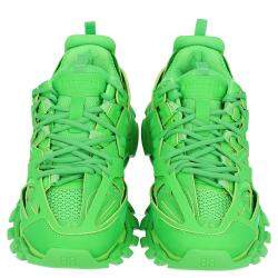 Pre Owned Balenciaga Neon Green Track Sneakers Size EU 40