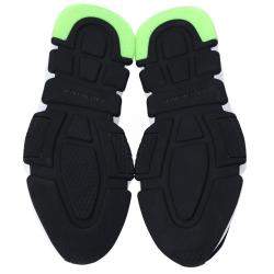 Pre Owned Balenciaga Black/White/Green Knit Speed Sneakers Size EU 44