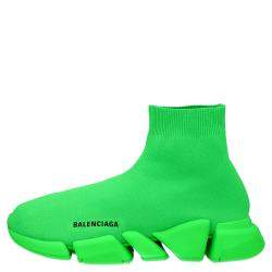Balenciaga Green Nylon Speed 2.0 Sneakers Size 40