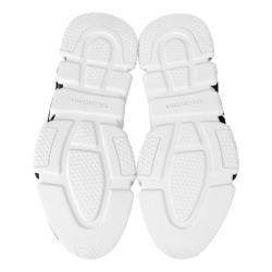 Pre Owned Balenciaga White Speed Graffiti Trainers EU 45