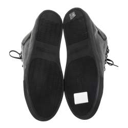 مملوكة مسبقًا حذاء رياضي بالنسياغا ارينا جلد أسود مرتفع من أعلى مقاس 43