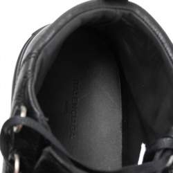 مملوكة مسبقًا حذاء رياضي بالنسياغا ارينا جلد أسود مرتفع من أعلى مقاس 43