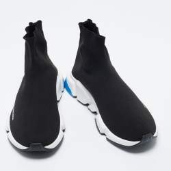 Pre Owned حذاء رياضي بالنسياغا سبيد ترينرز قماش تريكو أسود مقاس 45