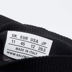 Pre Owned حذاء رياضي بالنسياغا سبيد ترينرز قماش تريكو أسود مقاس 45