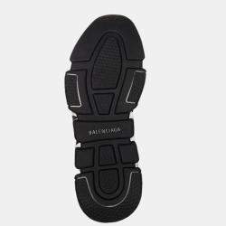 Pre Owned Balenciaga Black Men's Speed Graffiti Sneakers Size EU 45