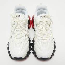 Pre Owned Balenciaga White Leather and Mesh Track 2 Sneakers Size 45