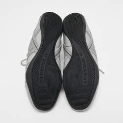 Pre Owned Balenciaga Grey Mesh and Leather Track Sneakers Size 43