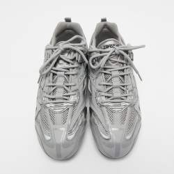 Pre Owned Balenciaga Grey Mesh and Leather Track Sneakers Size 43