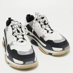 مملوكة مسبقًا Balenciaga  Multicolor Mesh and Leather Triple S Sneakers Size 43