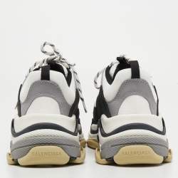 مملوكة مسبقًا Balenciaga  Multicolor Mesh and Leather Triple S Sneakers Size 43